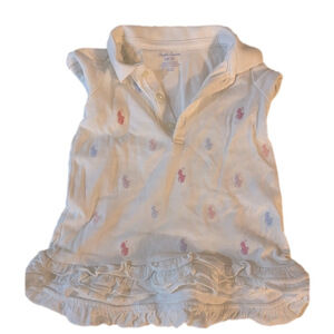 Ralph Lauren Ruffled Polo Dress 6 months